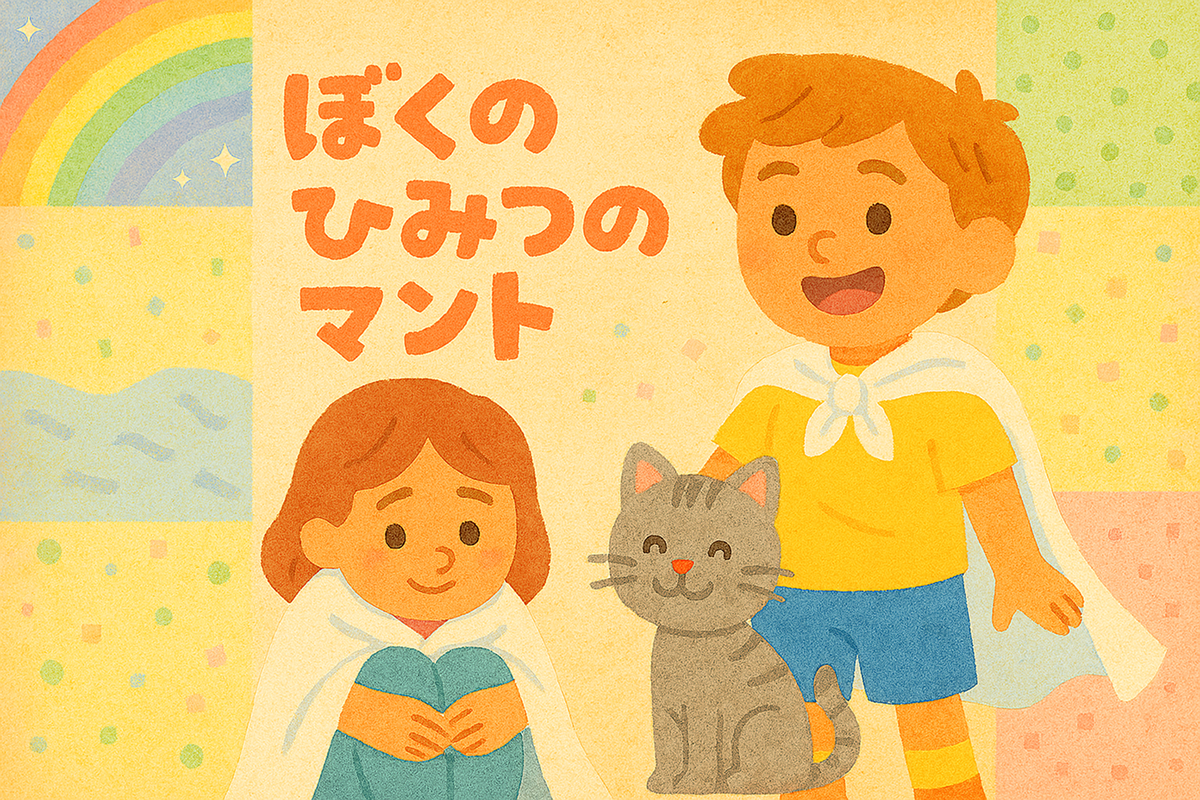 ぼくの　ひみつの　マント