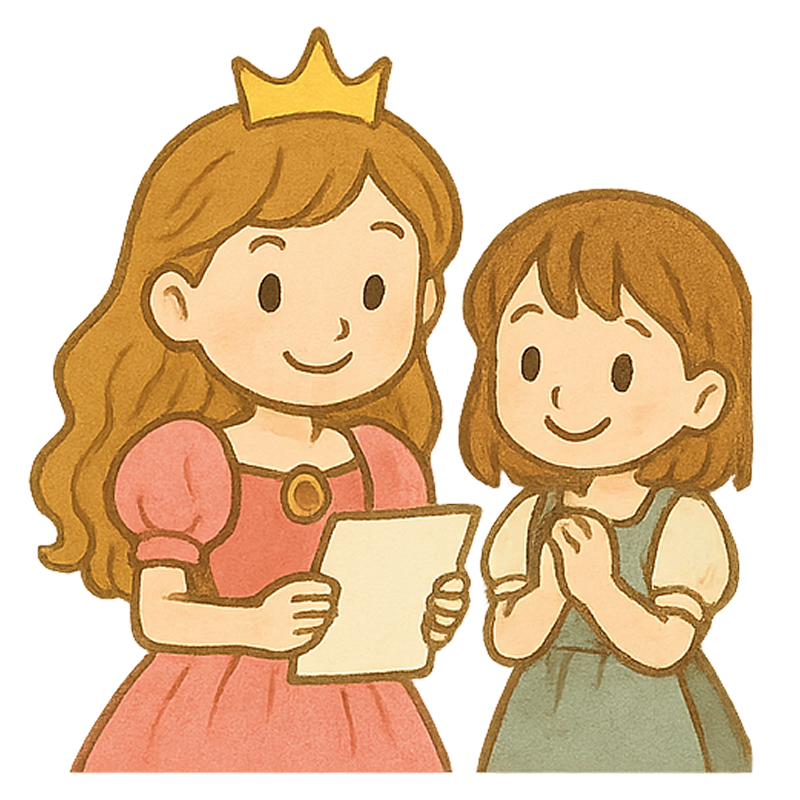 プリンセスの　おてがみ ページ 1